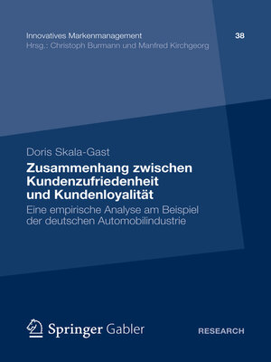 cover image of Zusammenhang zwischen Kundenzufriedenheit und Kundenloyalität